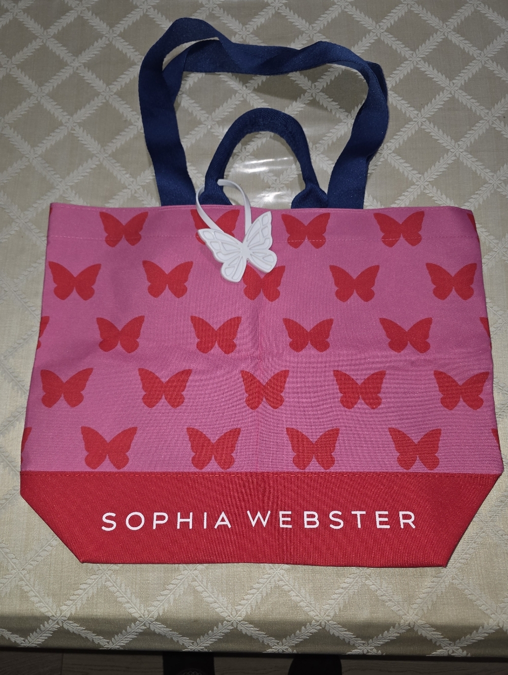 Sophia Webster x Waitrose Polka Butterfly Tote Bag - Picture 5 of 7